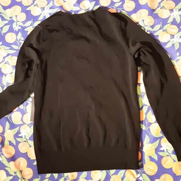 TALBOTS WOMENS BLACK LONG SLEEVE SHIRT SIZE LARGE BRAND NEW - Picture 5 of 5